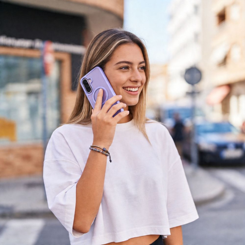 Tech-Protect Magmat MagSafe Samsung Galaxy A36 / A56 / A37 5G vāciņš, matēti ceriņkrāsā