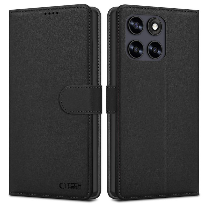 Tech-Protect Wallet Motorola Moto G67 / G77 maciņš, melns