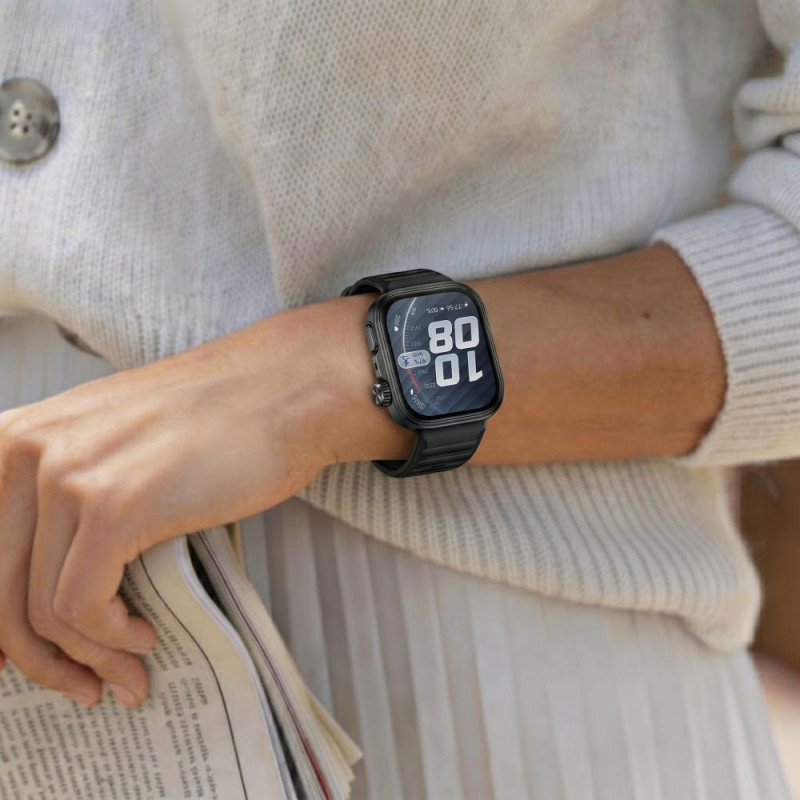Tech-Protect Defense Huawei Watch Fit 5 Pro maciņš, melns