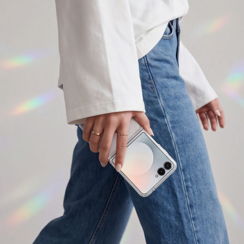 Tech-Protect FlexAir Hybrid apvalks Samsung Galaxy Z Flip 8, caurspīdīgs