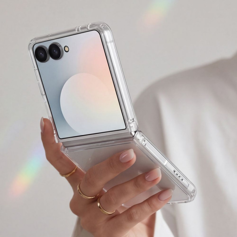 Tech-Protect FlexAir Hybrid apvalks Samsung Galaxy Z Flip 8, caurspīdīgs