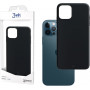 3MK Matt Case Apple iPhone 12/12 Pro viedtālruņa maciņš, melns