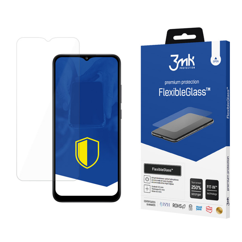 3MK FlexibleGlass Samsung Galaxy A02s hibrīdā stikla ekrāna aizsargplēve, 3MK1397