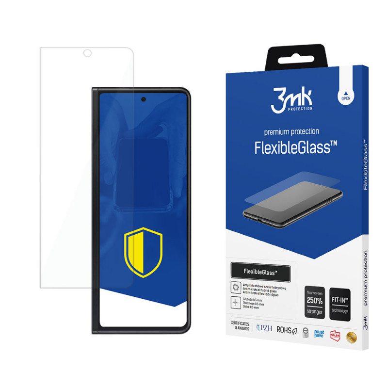 3MK FlexibleGlass hibrīdstikla ekrāna aizsargs Samsung Galaxy Z Fold 3 5G (priekšpusei)