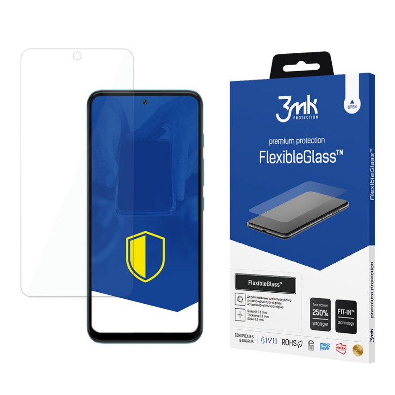 3MK FlexibleGlass Motorola Moto G71 5G hibrīdā stikla ekrāna aizsargplēve