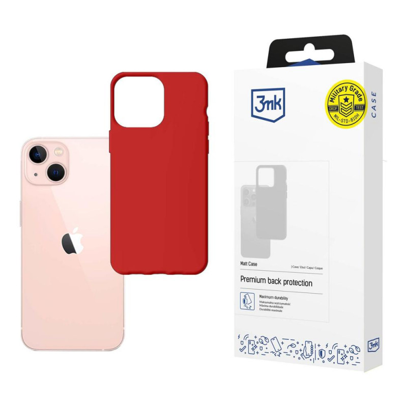 3MK Matt Case 3MK4032 Apple iPhone 14, sarkans