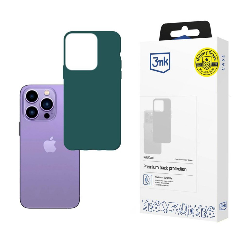 3MK Matt Case 3MK4049 Apple iPhone 14 Pro Max, tumši zaļš