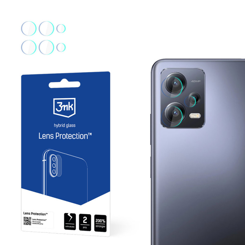 3MK Lens Protect 3MK4796 kameras objektīva aizsargs Xiaomi Redmi Note 12 Pro / Pro+ (4 gab.)