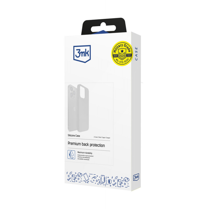 3MK Silicone Case Samsung Galaxy A24 4G, melns