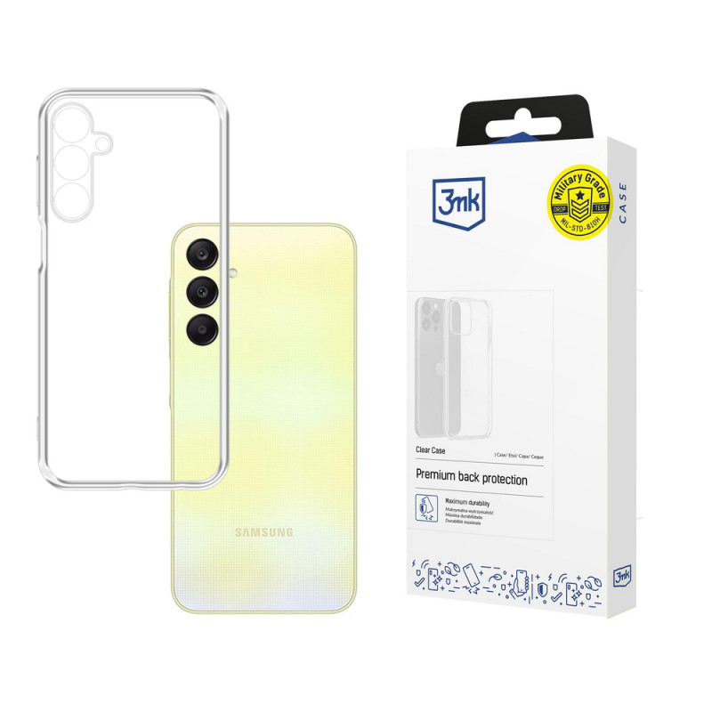 3MK Clear Case Samsung Galaxy A25 5G, caurspīdīgs