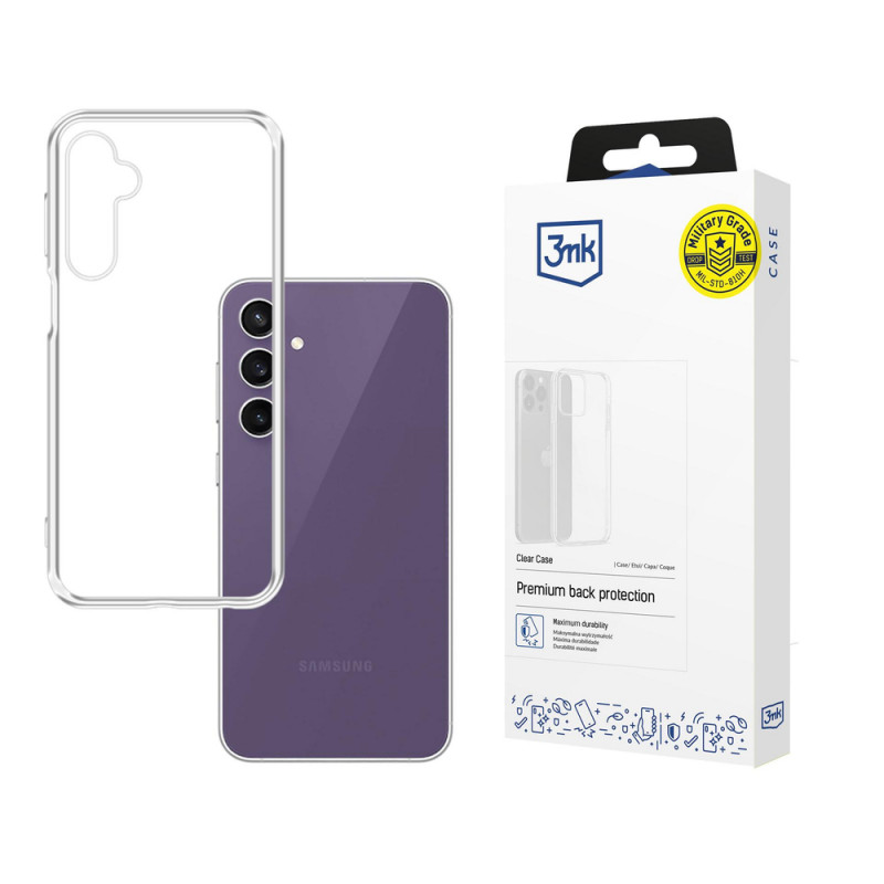 3MK Clear Case Samsung Galaxy S23 FE, caurspīdīgs