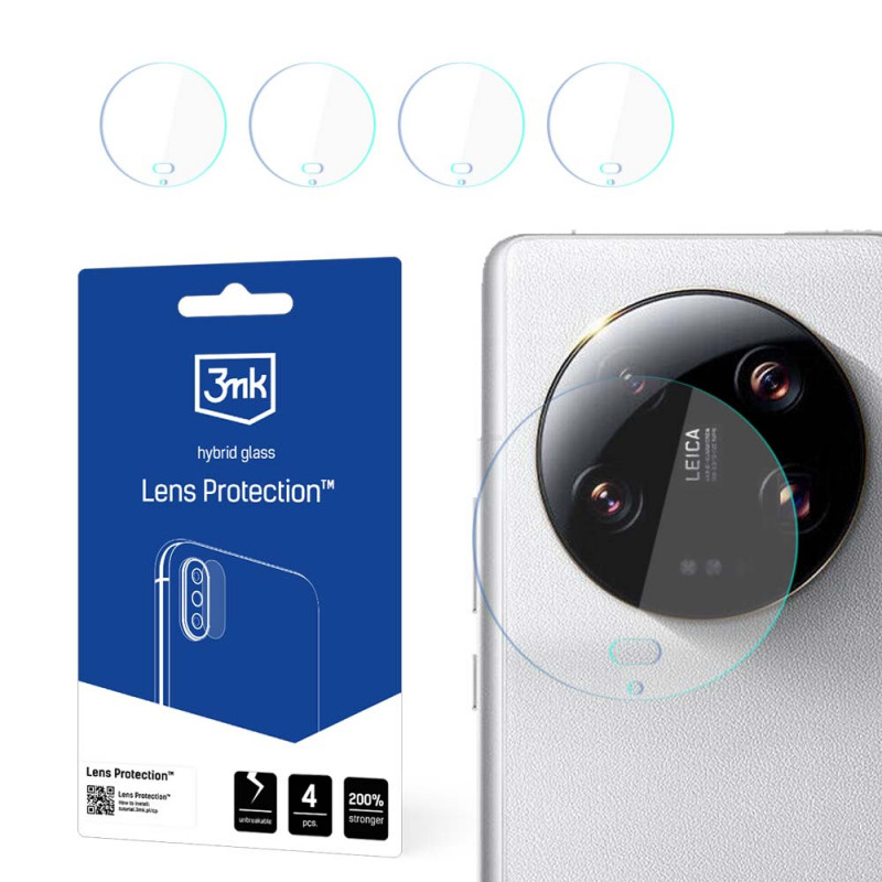 3MK Lens Protection kameras objektīva stikls Xiaomi 14 Ultra (4 gab.)