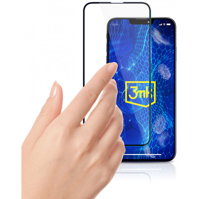 3MK HardGlass Max Lite rūdītā stikla ekrāna aizsargs Samsung Galaxy M15 5G, melns