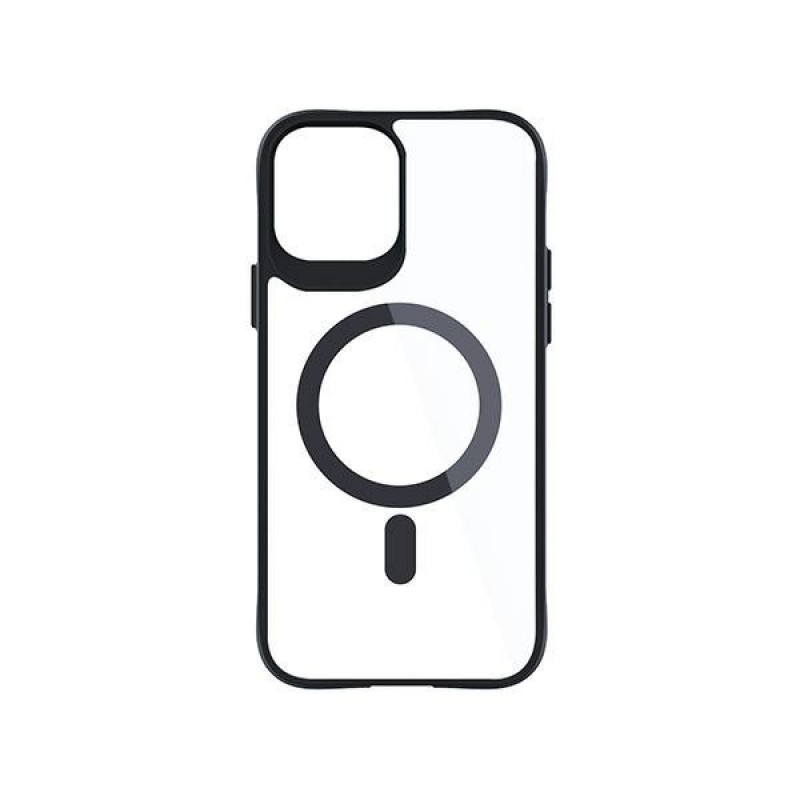 3MK Satin Armor MagCase ar MagSafe Apple iPhone 12 Pro Max, caurspīdīgs ar melnu rāmi