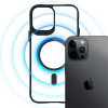 3MK Satin Armor MagCase ar MagSafe Apple iPhone 12 Pro Max, caurspīdīgs ar melnu rāmi