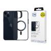 3MK Satin Armor MagCase ar MagSafe Apple iPhone 14 Plus, caurspīdīgs ar melnu rāmi (156076-0)