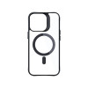 3MK Satin Armor MagCase ar MagSafe Apple iPhone 14 Pro Max, caurspīdīgs ar melnu rāmi