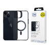 3MK Satin Armor MagCase ar MagSafe Apple iPhone 13 / 14, caurspīdīgs ar melnu rāmi (156075-0)