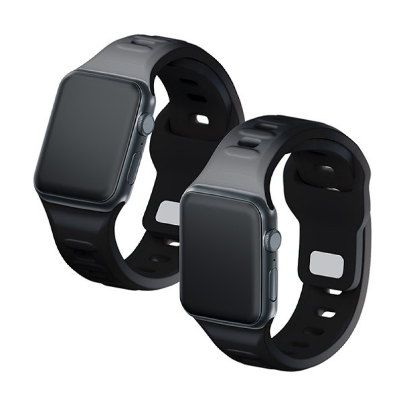 3mk silikona pulksteņa siksniņa Apple Watch 38/40/41 mm, melna