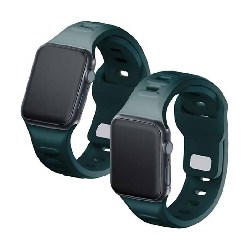 3mk silikona pulksteņa siksniņa Apple Watch 38/40/41 mm, evergreen