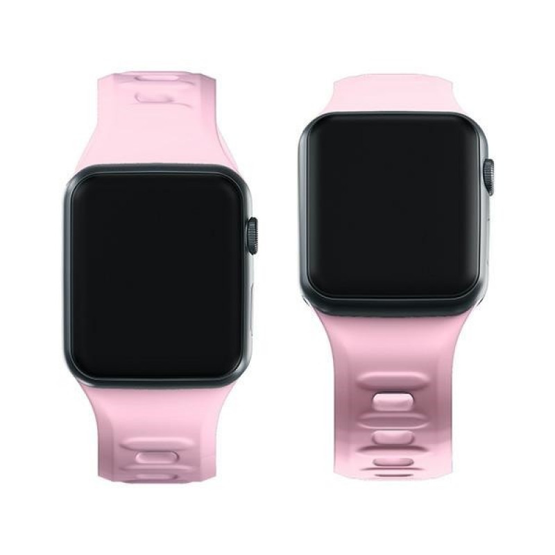 3mk silikona pulksteņa siksniņa Apple Watch 38/40/41 mm, pūdera rozā
