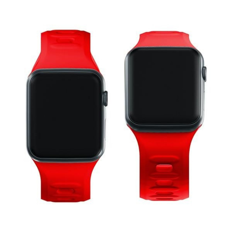 3mk silikona pulksteņa siksniņa Apple Watch 38/40/41 mm, sarkana