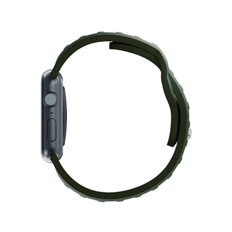 3mk silikona pulksteņa siksna Apple Watch 42/44/45/49 mm, tumši zaļa