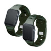 3mk silikona pulksteņa siksna Apple Watch 42/44/45/49 mm, tumši zaļa