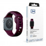 3mk silikona pulksteņa siksniņa Apple Watch 42/44/45/49 mm, mulberry / burgundy