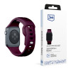 3mk silikona pulksteņa siksniņa Apple Watch 42/44/45/49 mm, mulberry / burgundy