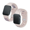 3mk silikona pulksteņa siksniņa Apple Watch 42/44/45/49 mm, rozā bēšā / latte