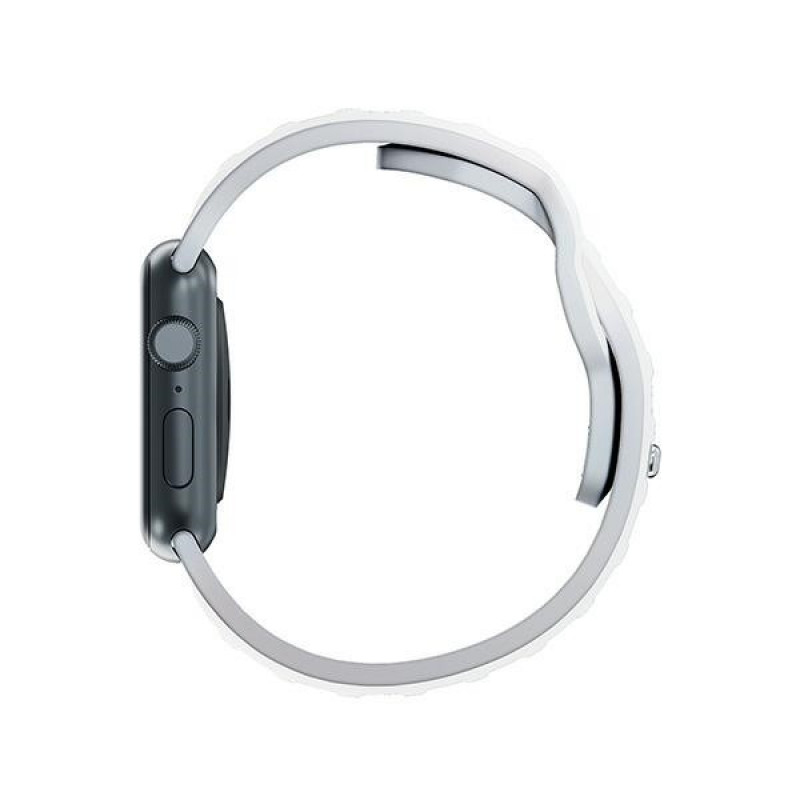 3MK silikona pulksteņa siksniņa Apple Watch 4/5/6/7/8/9/SE/Ultra, 42/44/45/49 mm, balta
