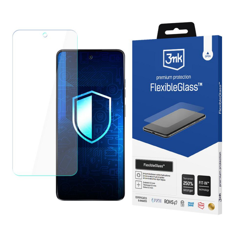 3MK FlexibleGlass Motorola Moto G24 / G24 Power hibrīdstikla ekrāna aizsargs