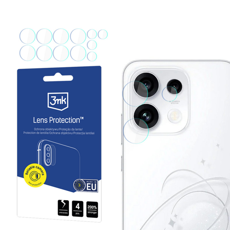 3MK Lens Protection Oppo Reno 16 F / Reno 16 FS (CPH2859) kameras objektīva aizsargs (4 gab.)