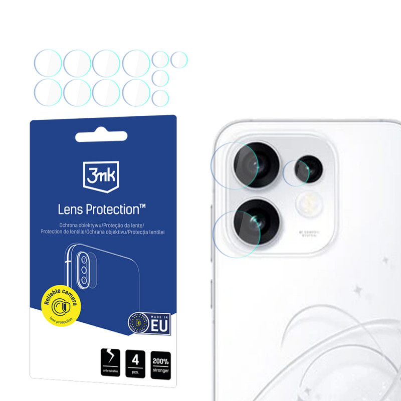 3MK Lens Protection Oppo Reno 16 (CPH2865) / Reno 16 Pro (CPH2863) kameras objektīva aizsargs (4 gab.)