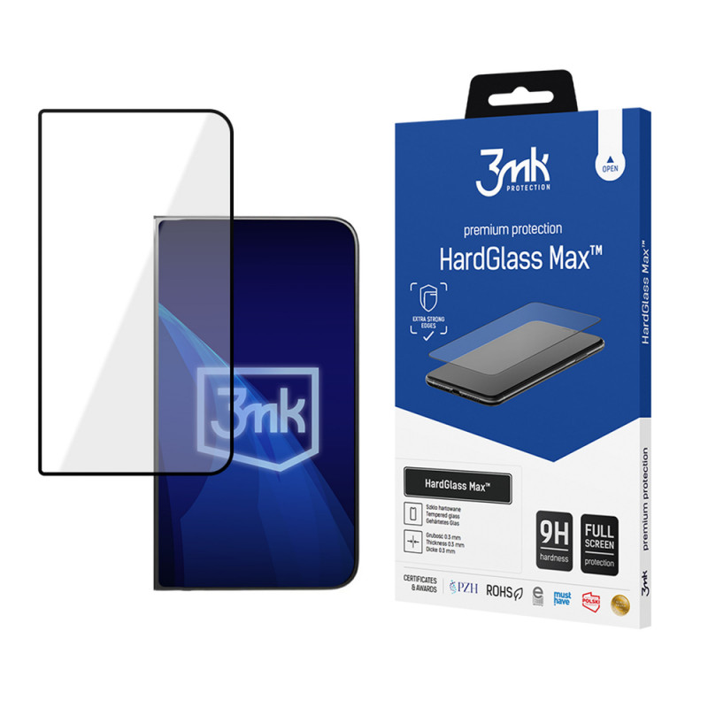 3MK HardGlass Max Apple iPhone Duo rūdītais stikls, melns