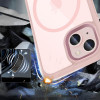Tech-Protect MagMat MagSafe Apple iPhone 15 vāciņš, rozā/caurspīdīgs