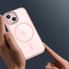 Tech-Protect MagMat MagSafe Apple iPhone 15 vāciņš, rozā/caurspīdīgs