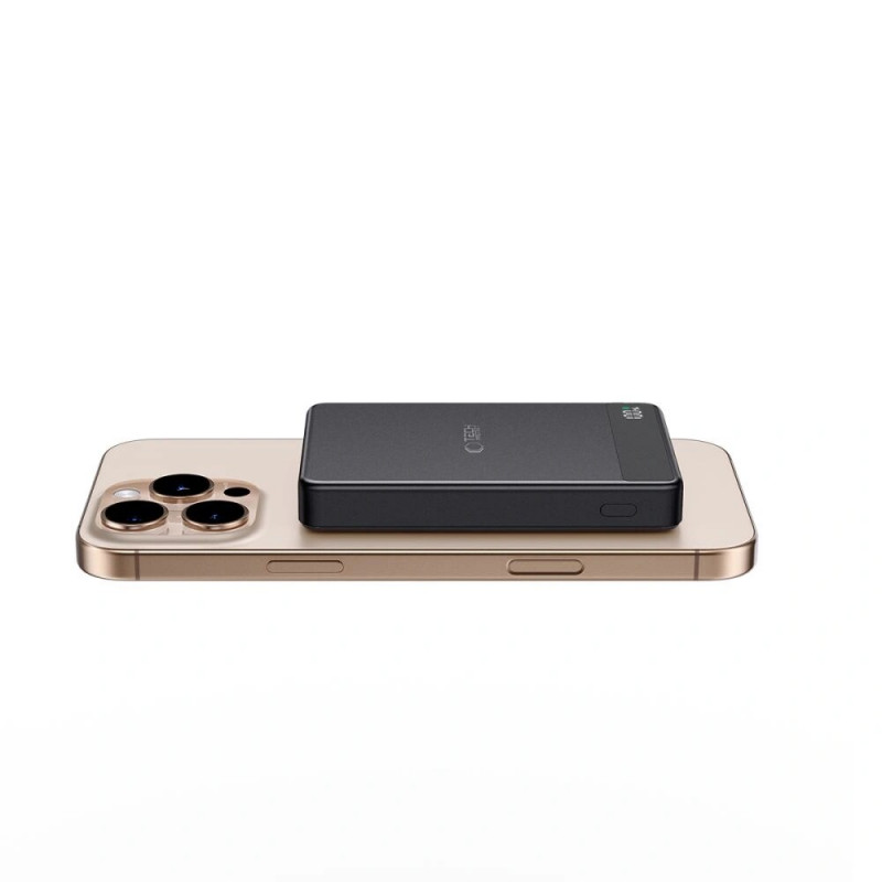 Tech-Protect PB33 LifeMag MagSafe pārnēsājamais akumulators 5000 mAh, 15 W, melns