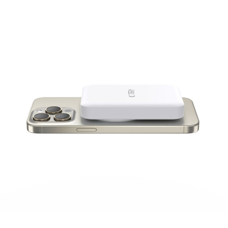 Tech-Protect PB11 LifeMag MagSafe pārnēsājamais akumulators 10000 mAh, 15 W, balts