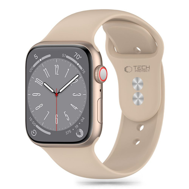 Tech-Protect silikona siksniņa Apple Watch 4/5/6/7/8/9/SE/Ultra 1/2 (42/44/45/49 mm), Walnut