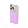 Tech-Protect PB10 LifeMag MagSafe pārnēsājamais akumulators 5000 mAh, 15 W, ceriņkrāsā
