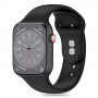 Tech-Protect silikona siksniņa Apple Watch 4/5/6/7/8/9/SE/10 (38/40/41/42 mm), melna