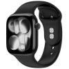 Tech-Protect silikona siksniņa Apple Watch 4/5/6/7/8/9/SE/10 (38/40/41/42 mm), melna