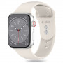 Tech-Protect silikona siksniņa Apple Watch 4/5/6/7/8/9/SE/10 (38/40/41/42 mm), Starlight