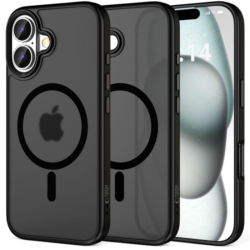 Tech-Protect MagMat MagSafe Apple iPhone 16 vāciņš, matēti melns