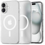 Tech-Protect MagSlim MagSafe Apple iPhone 16 vāciņš, matēts/balts