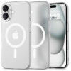 Tech-Protect MagSlim MagSafe Apple iPhone 16 vāciņš, matēts/balts
