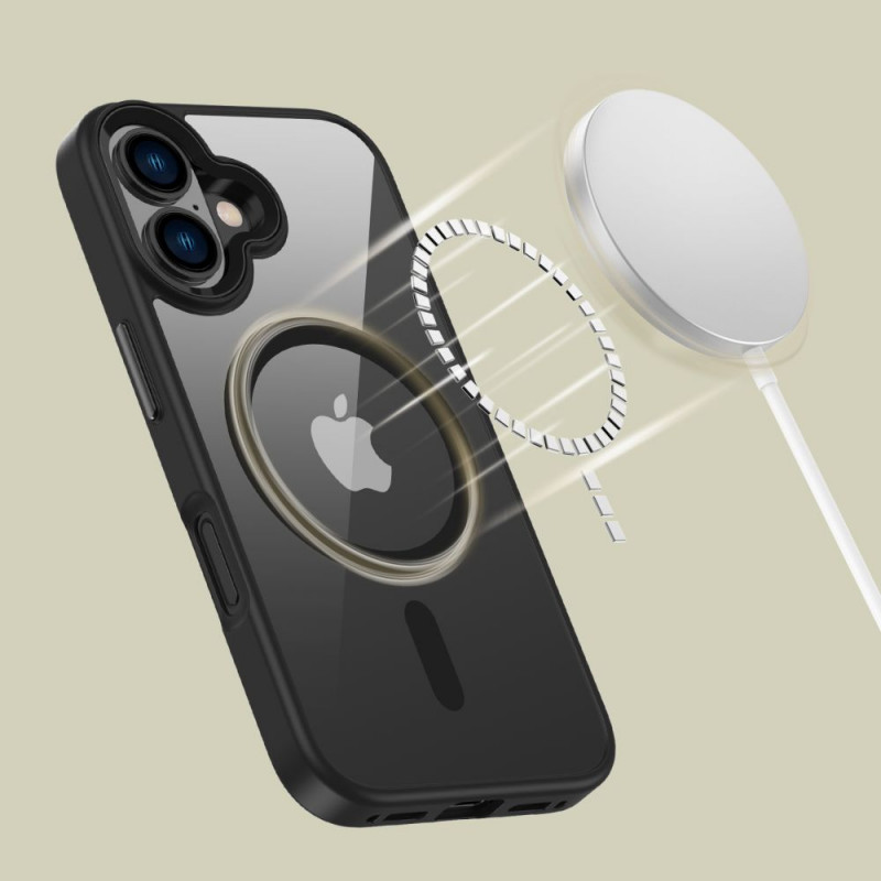 Tech-Protect MagMat MagSafe Apple iPhone 16 vāciņš, melns/caurspīdīgs
