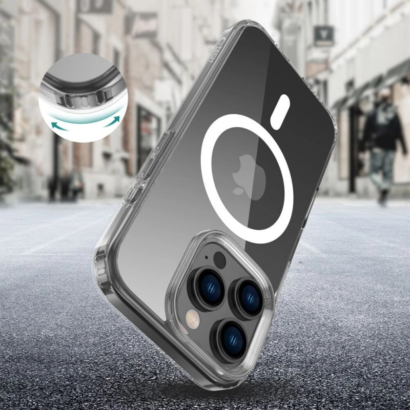 Tech-Protect Flexair Hybrid MagSafe apvalks Apple iPhone 16 Pro, caurspīdīgs